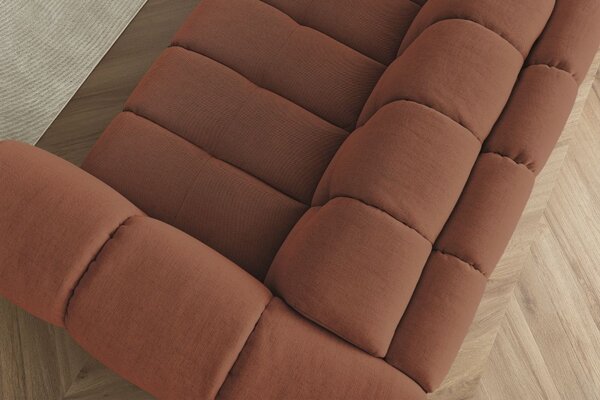 -25 % Dny MOMENTI– Bobochic Paris Terakotově oranžová rozkládací pohovka Cloud 228 cm