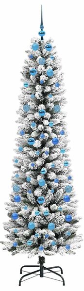 Umělý vánoční stromeček Bílá 210 cm PVC, kov a plast 3396124