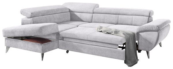 SEDACÍ SOUPRAVA, textil, šedá Welnova - Sedací soupravy