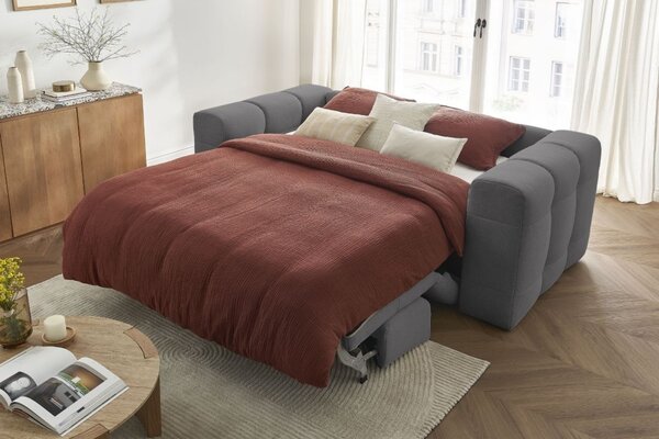 -25 % Dny MOMENTI– Bobochic Paris Tmavě šedá rozkládací pohovka Cloud 228 cm