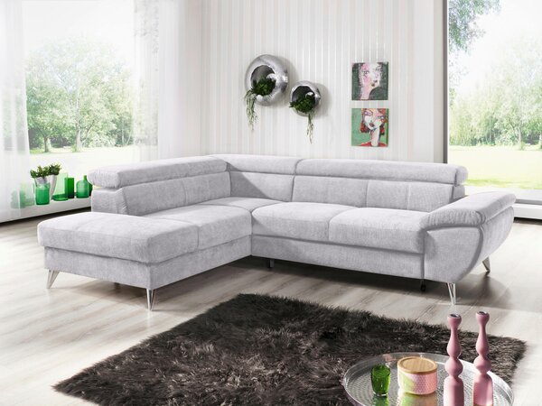 SEDACÍ SOUPRAVA, textil, šedá Welnova - Sedací soupravy