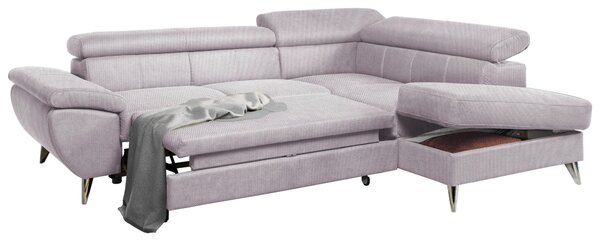 SEDACÍ SOUPRAVA, textil, šedá Welnova - Sedací soupravy