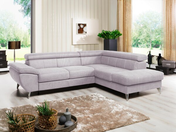 SEDACÍ SOUPRAVA, textil, šedá Welnova - Sedací soupravy