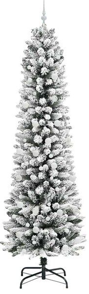 Umělý vánoční stromeček Bílá 240 cm PVC, kov a plast 3396132