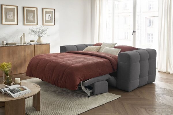 -25 % Dny MOMENTI– Bobochic Paris Tmavě šedá rozkládací pohovka Cloud 228 cm