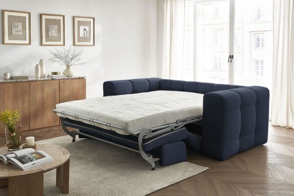 -25 % Dny MOMENTI– Bobochic Paris Tmavě modrá rozkládací pohovka Cloud 228 cm