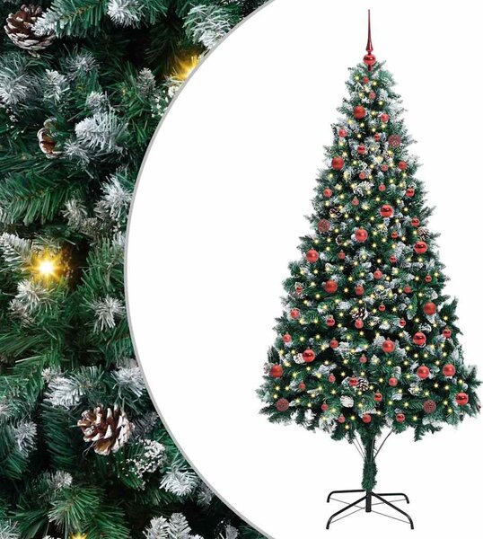 Umělý vánoční stromeček Zelená 210 cm PVC, ocel a plast 3396273