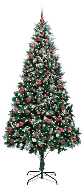 Umělý vánoční stromeček Zelená 210 cm PVC, ocel a plast 3396273