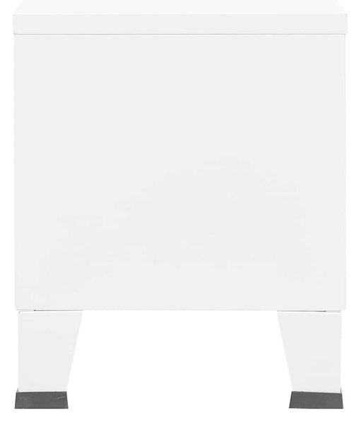 Industriální TV skříňka bílá 105 x 35 x 42 cm kov 339619
