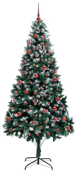 Umělý vánoční stromeček Zelená 210 cm PVC, ocel a plast 3396273