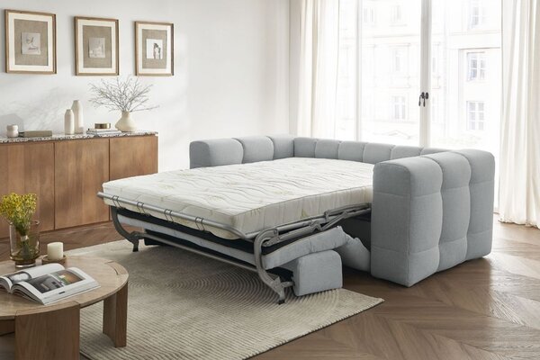 -25 % Dny MOMENTI– Bobochic Paris Světle šedá rozkládací pohovka Cloud 228 cm