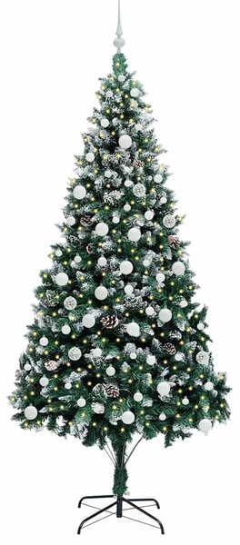 Umělý vánoční stromeček Zelená 210 cm PVC, ocel a plast 3396276