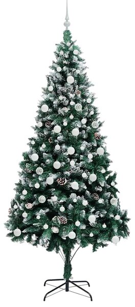 Umělý vánoční stromeček Zelená 210 cm PVC, ocel a plast 3396276
