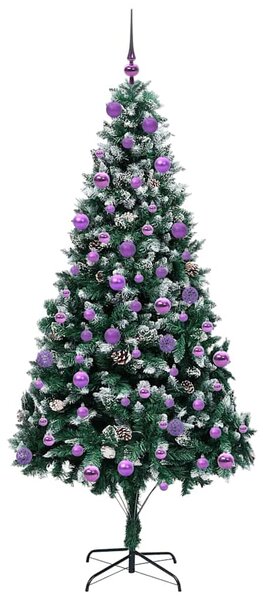 Umělý vánoční stromeček Zelená 210 cm PVC, ocel a plast 3396279