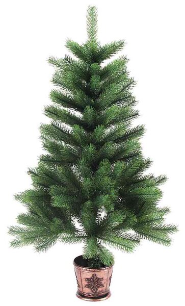 Vánoční stromeček s 150 LED diodami s stojanem Zelená 90 cm PE 3396303