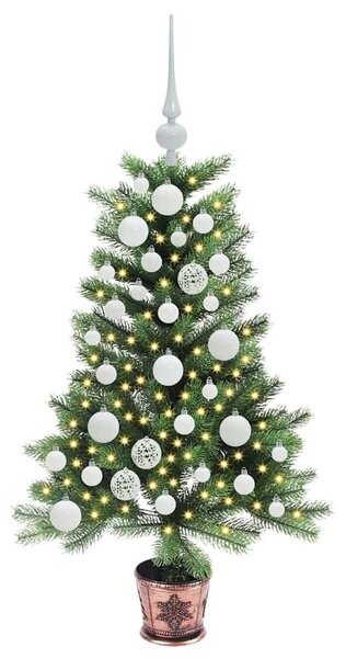 Vánoční stromeček s 150 LED diodami s stojanem Zelená 90 cm PE 3396303