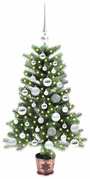 Vánoční stromeček s 150 LED diodami s stojanem Zelená 90 cm PE 3396305