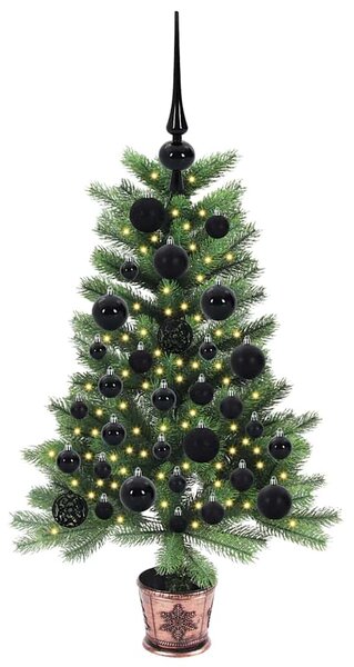 Vánoční stromeček s 150 LED diodami s stojanem Zelená 90 cm PE 3396301
