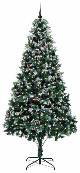 Umělý vánoční stromeček Zelená 240 cm PVC, ocel a plast 3396283