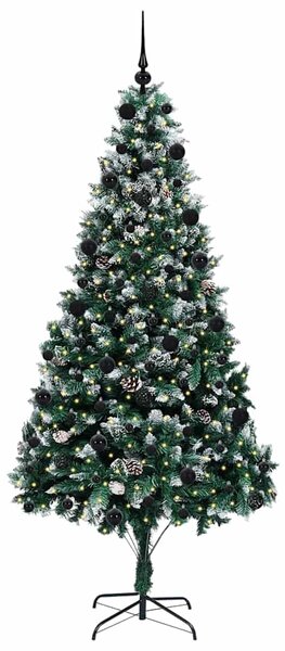 Umělý vánoční stromeček Zelená 210 cm PVC, ocel a plast 3396274