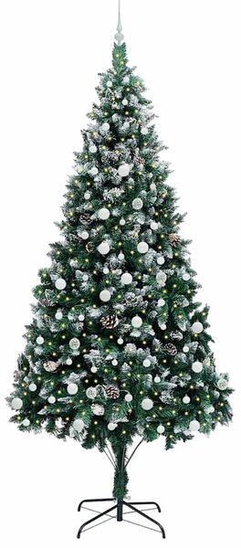 Umělý vánoční stromeček Zelená 240 cm PVC, ocel a plast 3396285