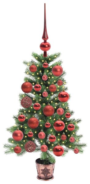 Vánoční stromeček s 150 LED diodami s stojanem Zelená 90 cm PE 3396300