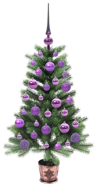 Vánoční stromeček s 150 LED diodami s stojanem Zelená 90 cm PE 3396306