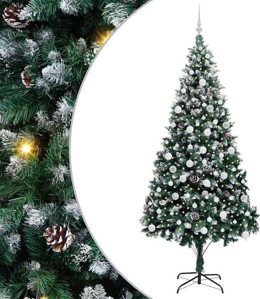Umělý vánoční stromeček Zelená 210 cm PVC, ocel a plast 3396276
