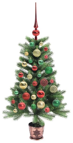 Vánoční stromeček s 150 LED diodami s stojanem Zelená 90 cm PE 3396308