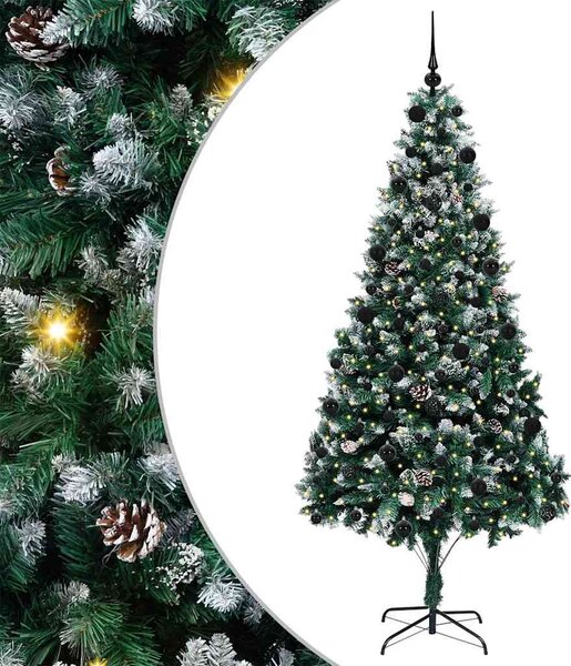 Umělý vánoční stromeček Zelená 210 cm PVC, ocel a plast 3396274