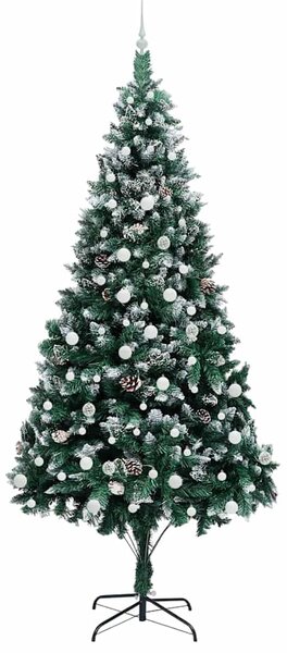 Umělý vánoční stromeček Zelená 240 cm PVC, ocel a plast 3396285