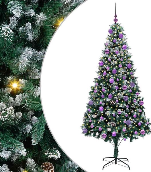 Umělý vánoční stromeček Zelená 210 cm PVC, ocel a plast 3396279