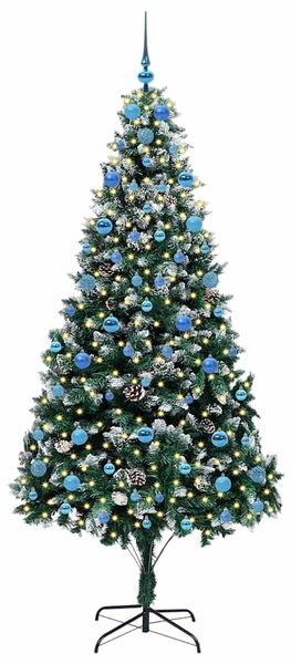 Umělý vánoční stromeček Zelená 210 cm PVC, ocel a plast 3396280
