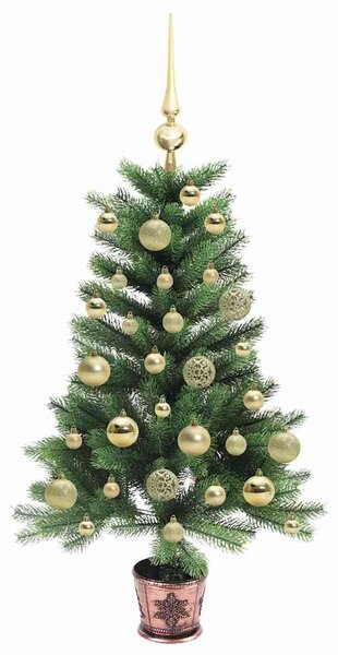 Vánoční stromeček s 150 LED diodami s stojanem Zelená 90 cm PE 3396304