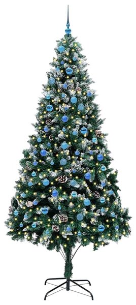 Umělý vánoční stromeček Zelená 240 cm PVC, ocel a plast 3396289