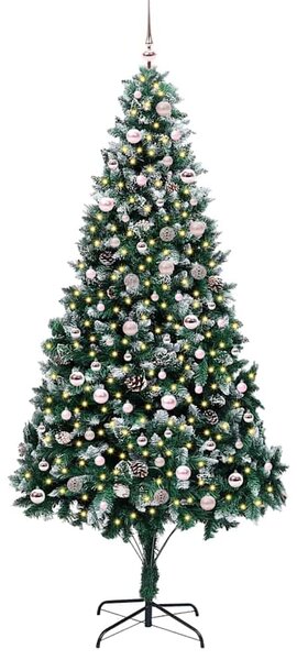 Umělý vánoční stromeček Zelená 240 cm PVC, ocel a plast 3396284