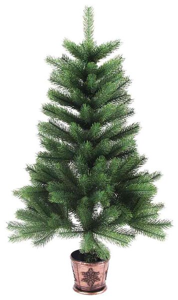 Vánoční stromeček s 150 LED diodami s stojanem Zelená 90 cm PE 3396300