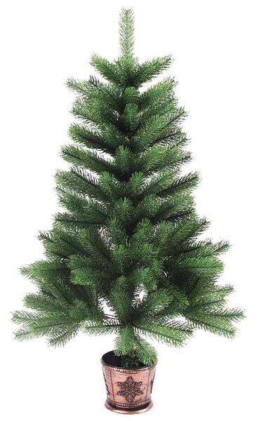 Vánoční stromeček s 150 LED diodami s stojanem Zelená 90 cm PE 3396304