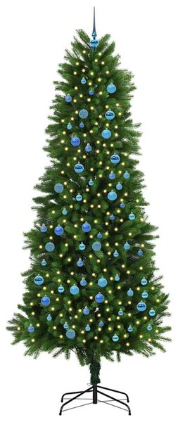 Vánoční stromeček s 300 LED diodami s stojanem Zelená 240 cm PE 3396356