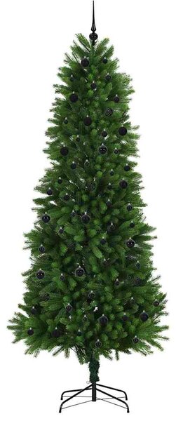Vánoční stromeček s 300 LED diodami s stojanem Zelená 240 cm PE 3396350