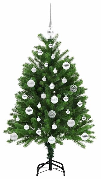 Vánoční stromeček s 150 LED diodami s stojanem Zelená 120 cm PE 3396314