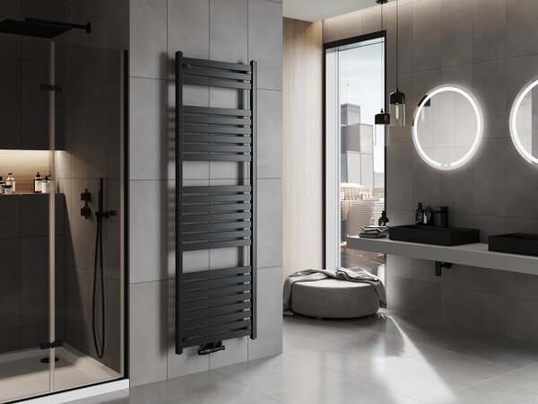 Mexen Uran koupelnový radiátor 1800 x 600 mm, 934 W, černý - W105-1800-600-00-70