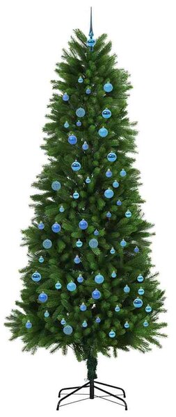 Vánoční stromeček s 300 LED diodami s stojanem Zelená 240 cm PE 3396356