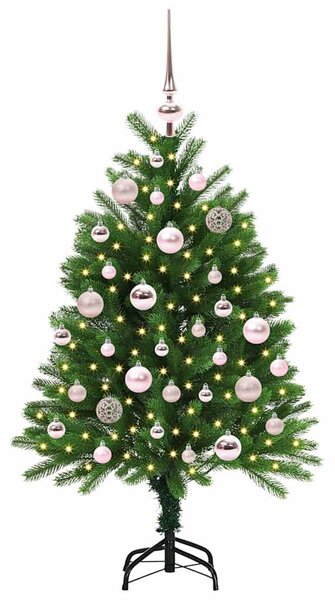 Vánoční stromeček s 150 LED diodami s stojanem Zelená 120 cm PE 3396311