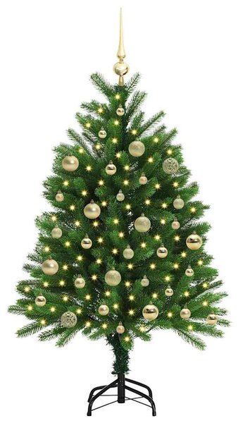 Vánoční stromeček s 150 LED diodami s stojanem Zelená 120 cm PE 3396313