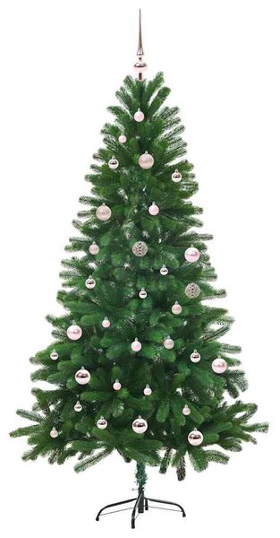 Vánoční stromeček s 150 LED diodami s stojanem Zelená 150 cm PE 3396320