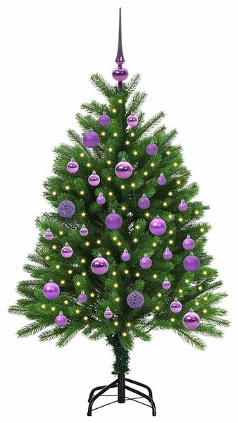 Vánoční stromeček s 150 LED diodami s stojanem Zelená 120 cm PE 3396315