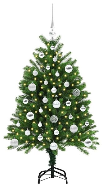 Vánoční stromeček s 150 LED diodami s stojanem Zelená 120 cm PE 3396314
