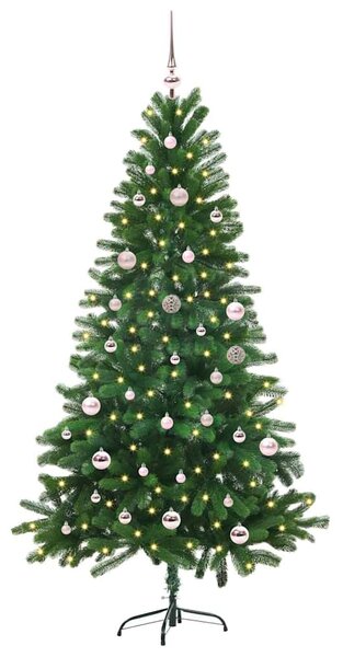 Vánoční stromeček s 150 LED diodami s stojanem Zelená 150 cm PE 3396320