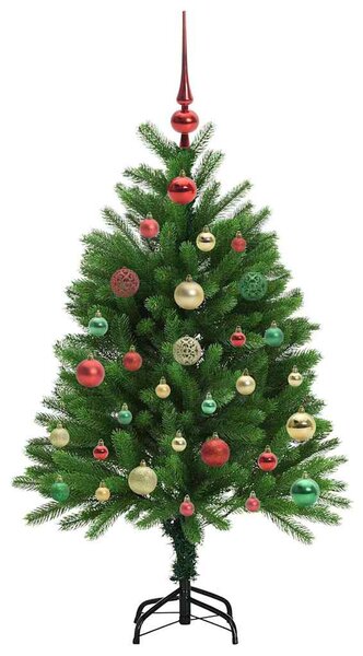 Vánoční stromeček s 150 LED diodami s stojanem Zelená 120 cm PE 3396317